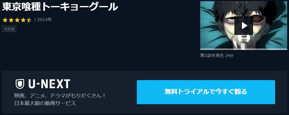 東京喰種トーキョーグール 1期 の動画を無料で全話視聴できる動画サイトまとめ アニメ動画大陸 アニメ動画無料視聴まとめサイト