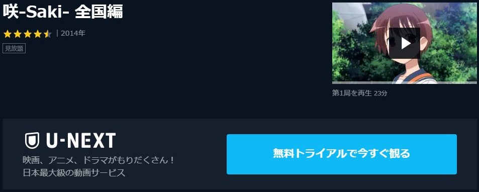 咲 Saki 全国編 3期 の動画を無料で全話視聴できる動画サイトまとめ アニメ動画大陸 アニメ動画無料視聴まとめサイト