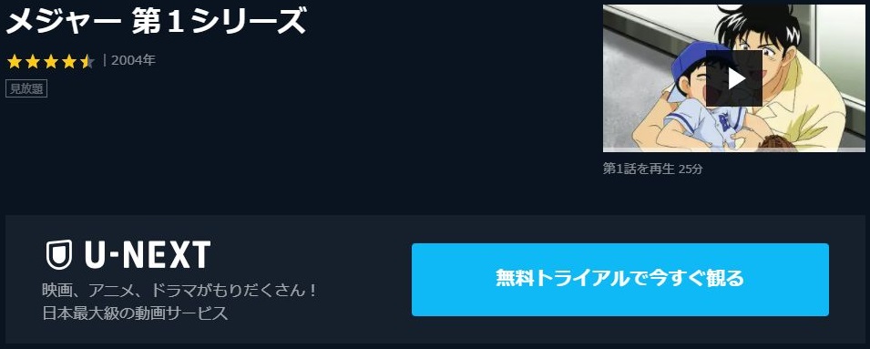 メジャー 第1シリーズ 1期 の動画を無料で全話視聴できる動画サイトまとめ アニメ動画大陸 アニメ動画無料視聴まとめサイト