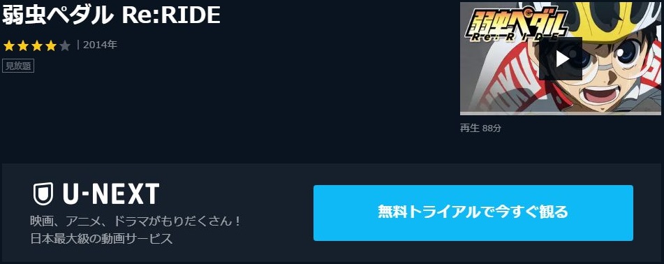 弱虫ペダル Re Ride 劇場版総集編 の動画を無料フル視聴できる動画サイト アニメ動画大陸 アニメ動画無料視聴まとめサイト