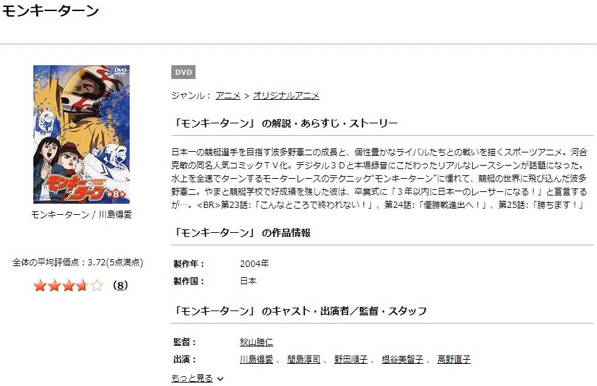 モンキーターンの動画を無料で全話視聴できる動画サイトまとめ アニメ動画大陸 アニメ動画無料視聴まとめサイト